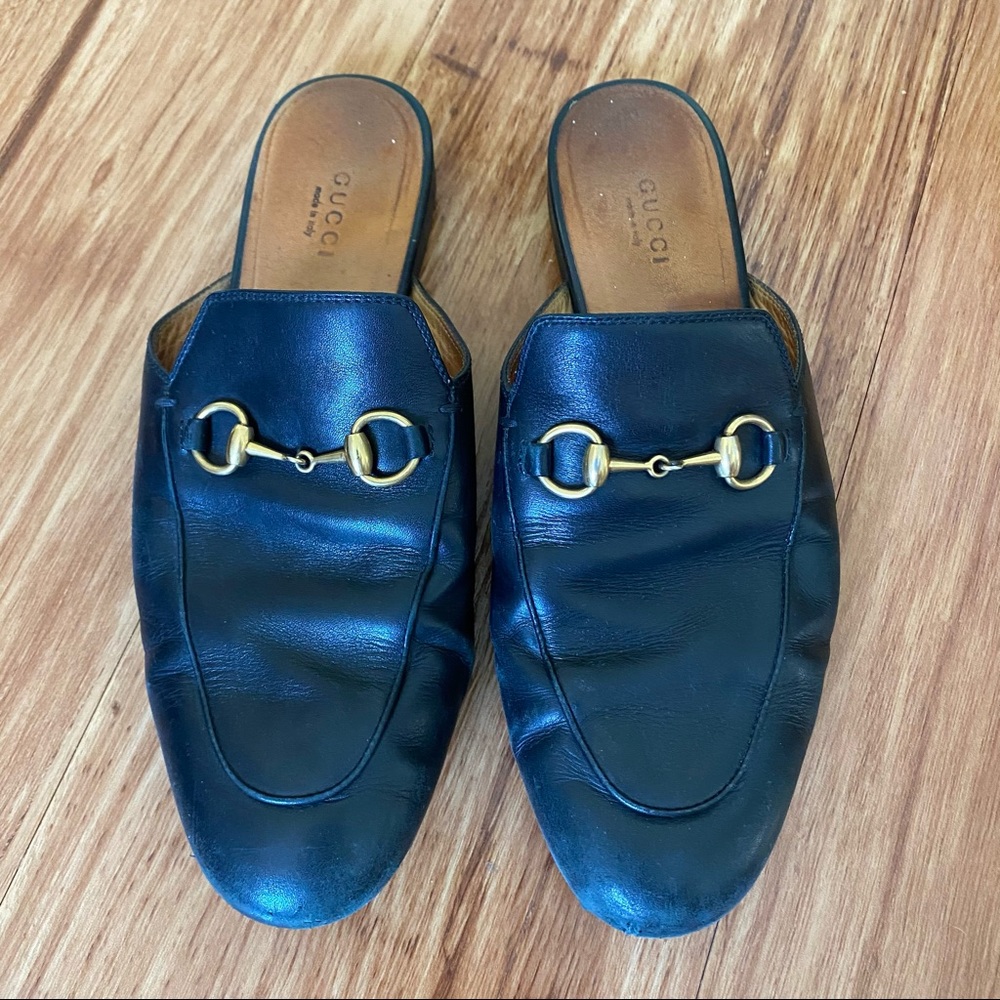 Gucci Princetown Leather Slipper Size 37.5